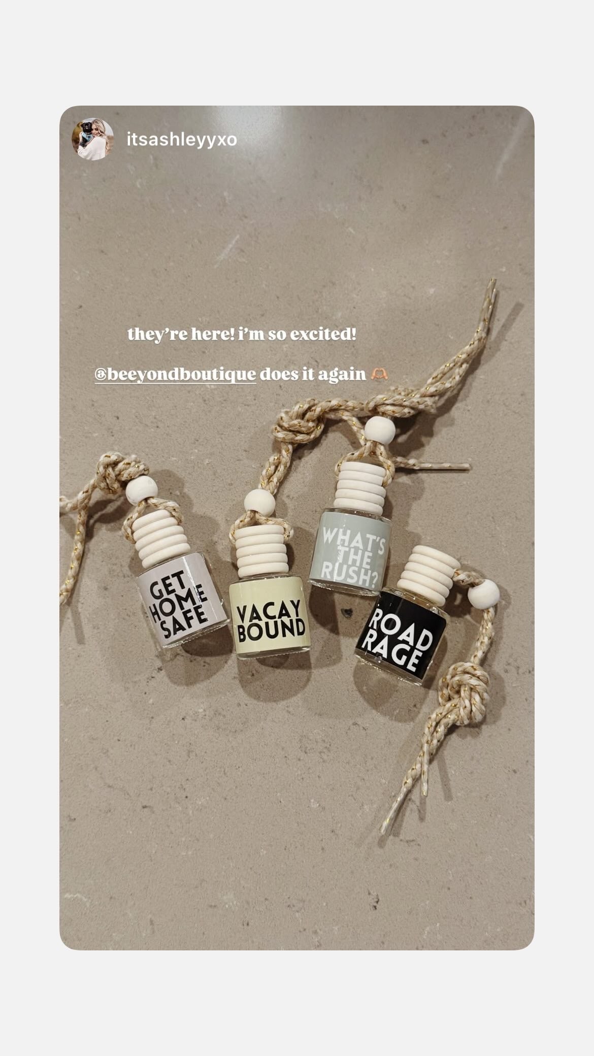 BEST SELLER: Vacay Bound Mango & Toasty Coconut Scented Natural Car Freshener