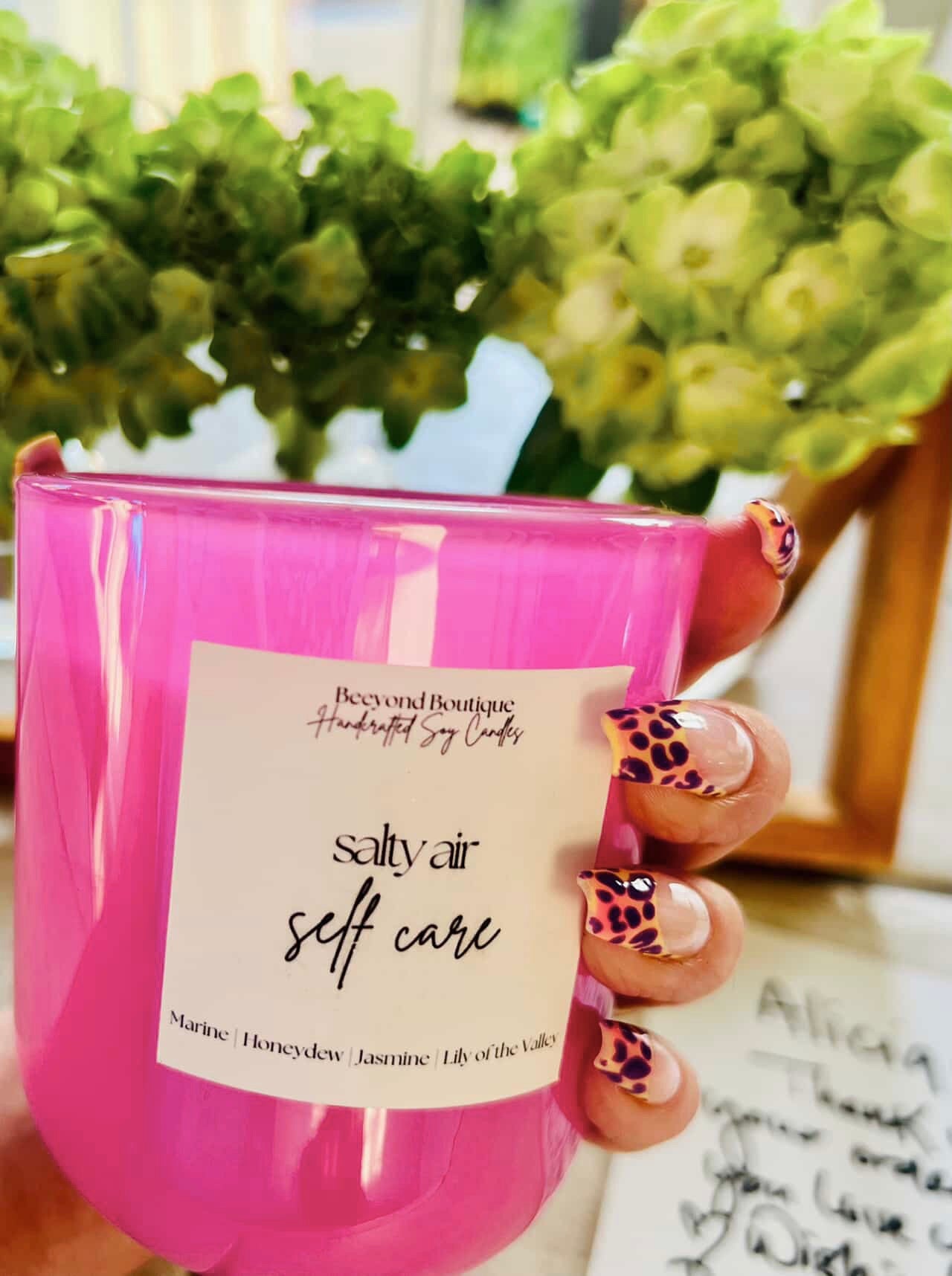 Salty Air Self Care 10 OZ. Scented Soy Candle