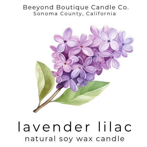 Lavender Lilac Seasonal Scented Soy Candle