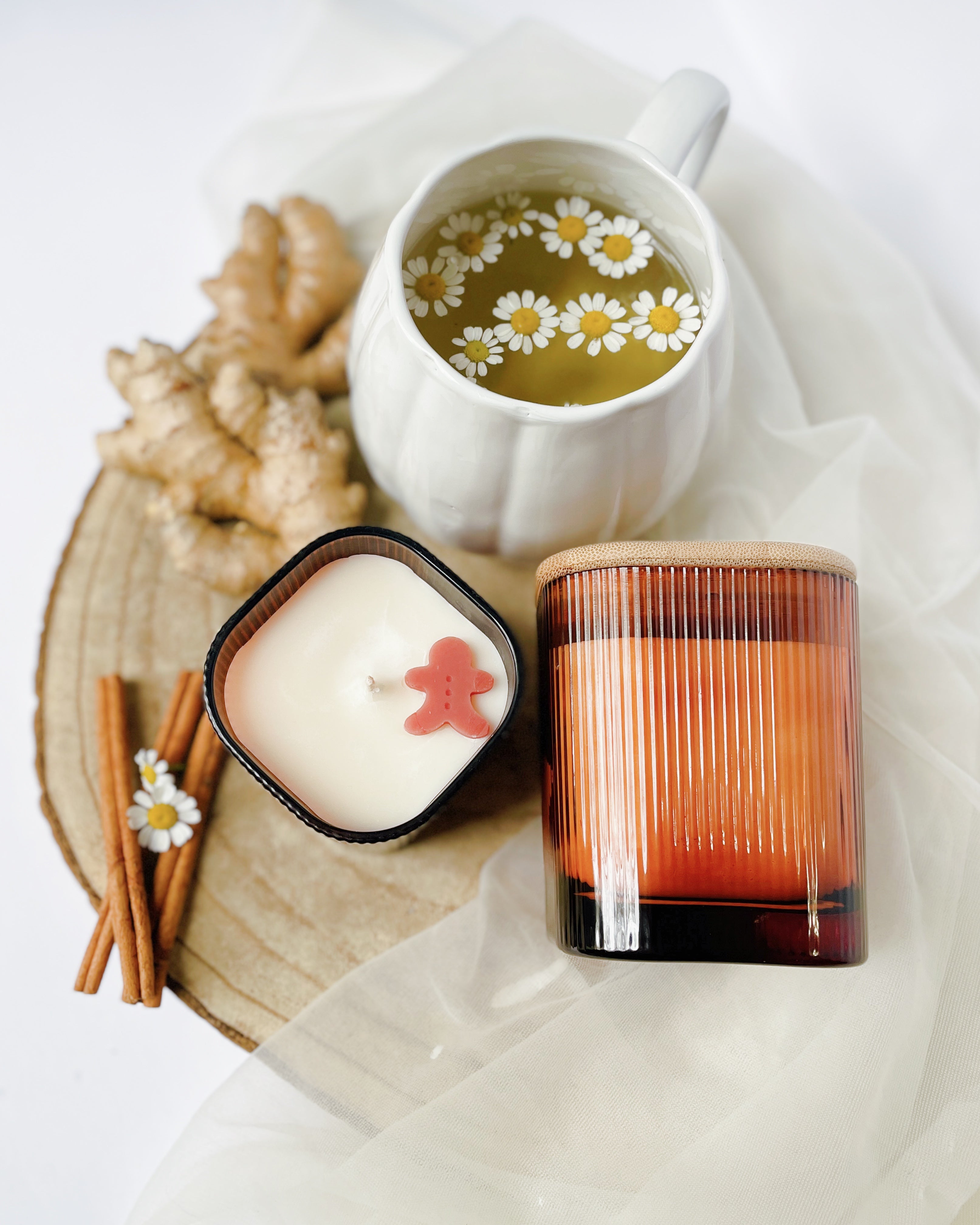 Ginger Spice Scented Soy Candle