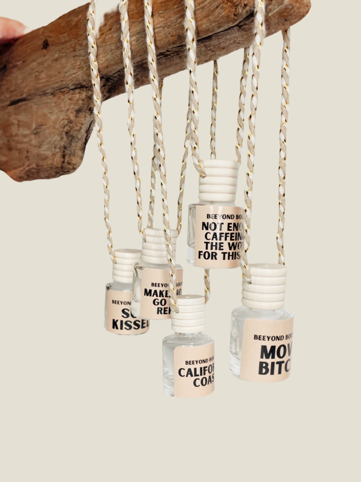 Make Money Go Home Repeat Natural Car Freshener + Oil Diffuser