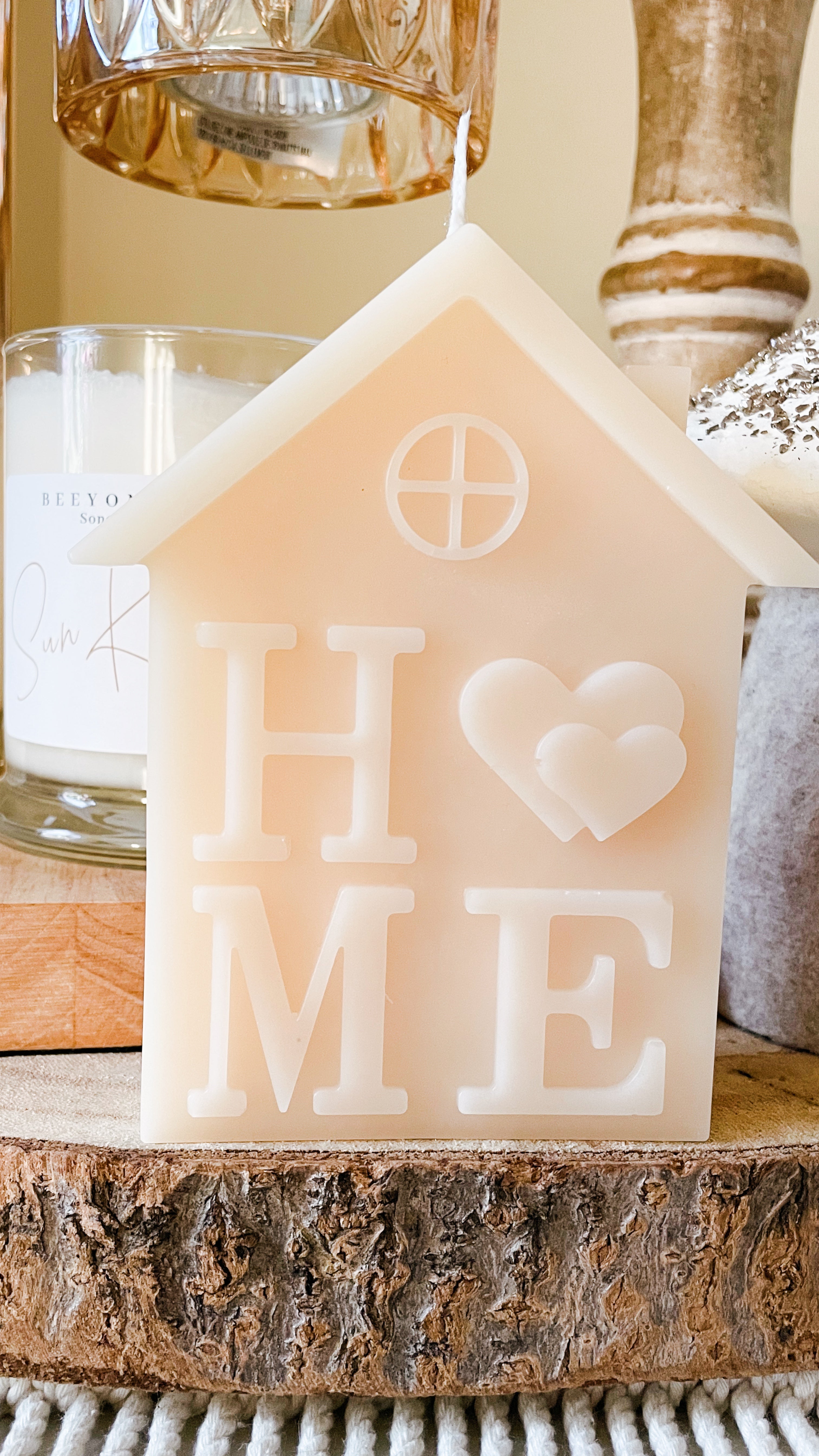 "Home" Mother's Day Pillar Candles