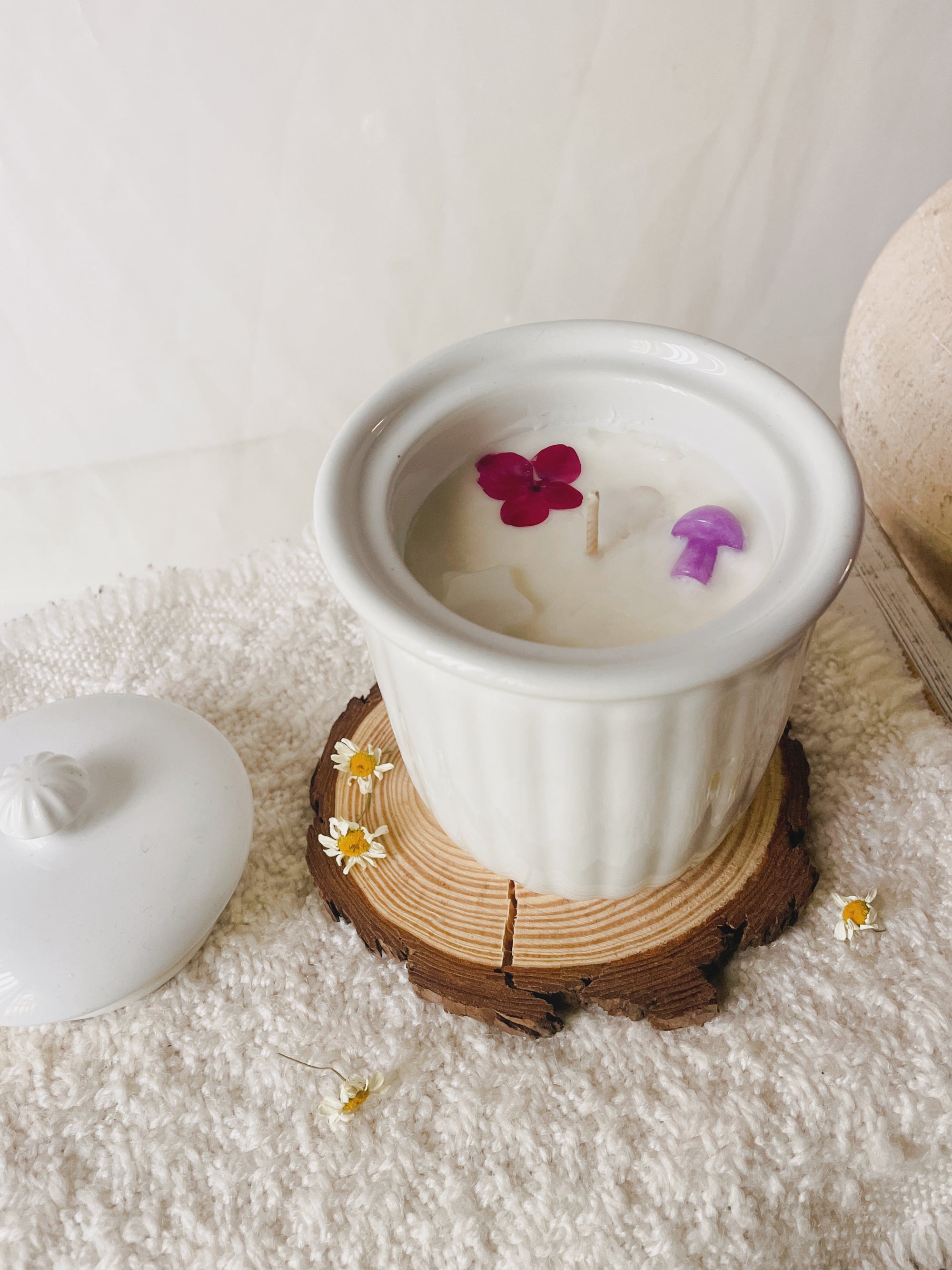 Lavender Lilac Scented Thrifted Soy Candle