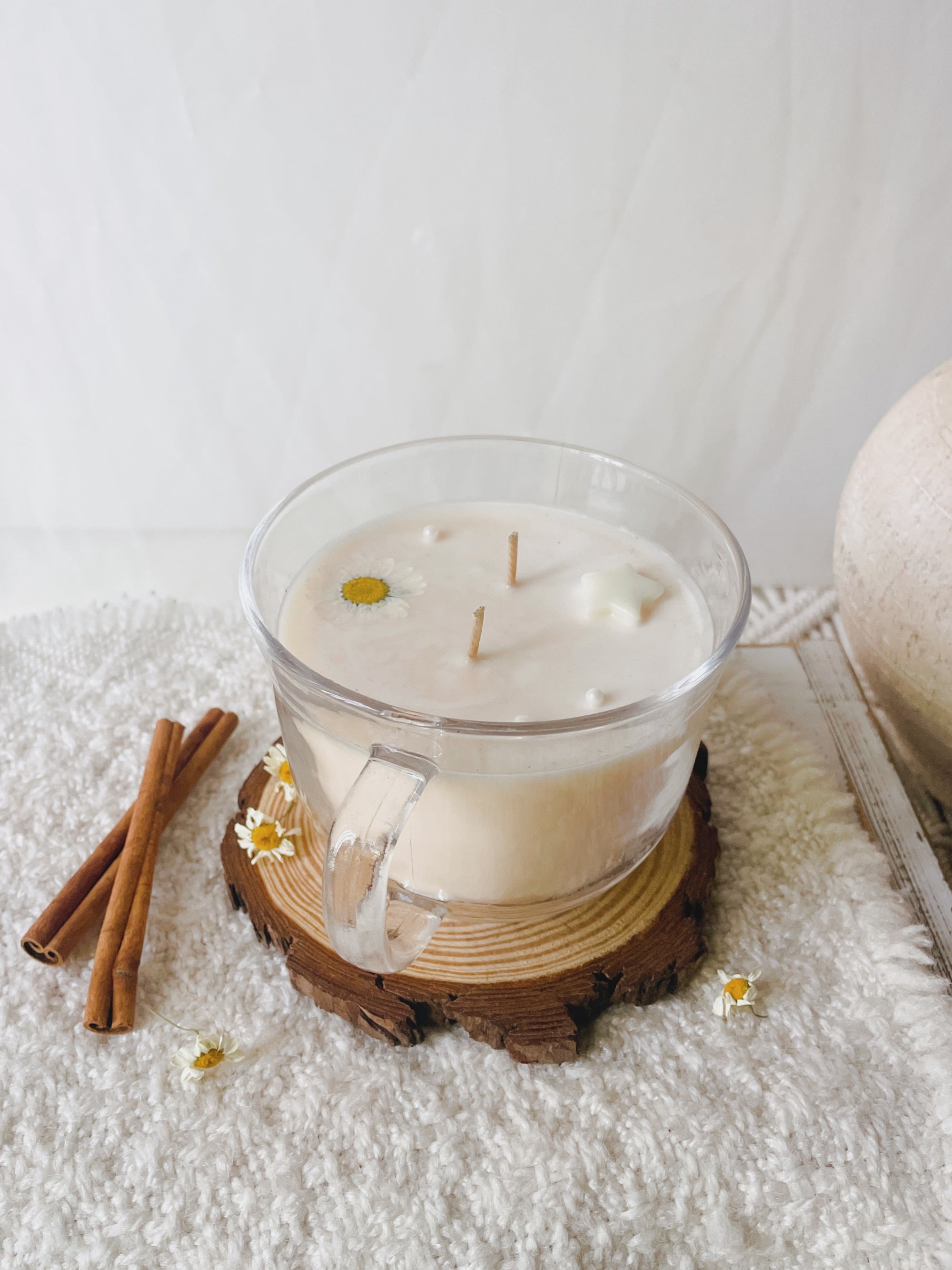 White Pumpkin Teacup Seasonal Soy Candle