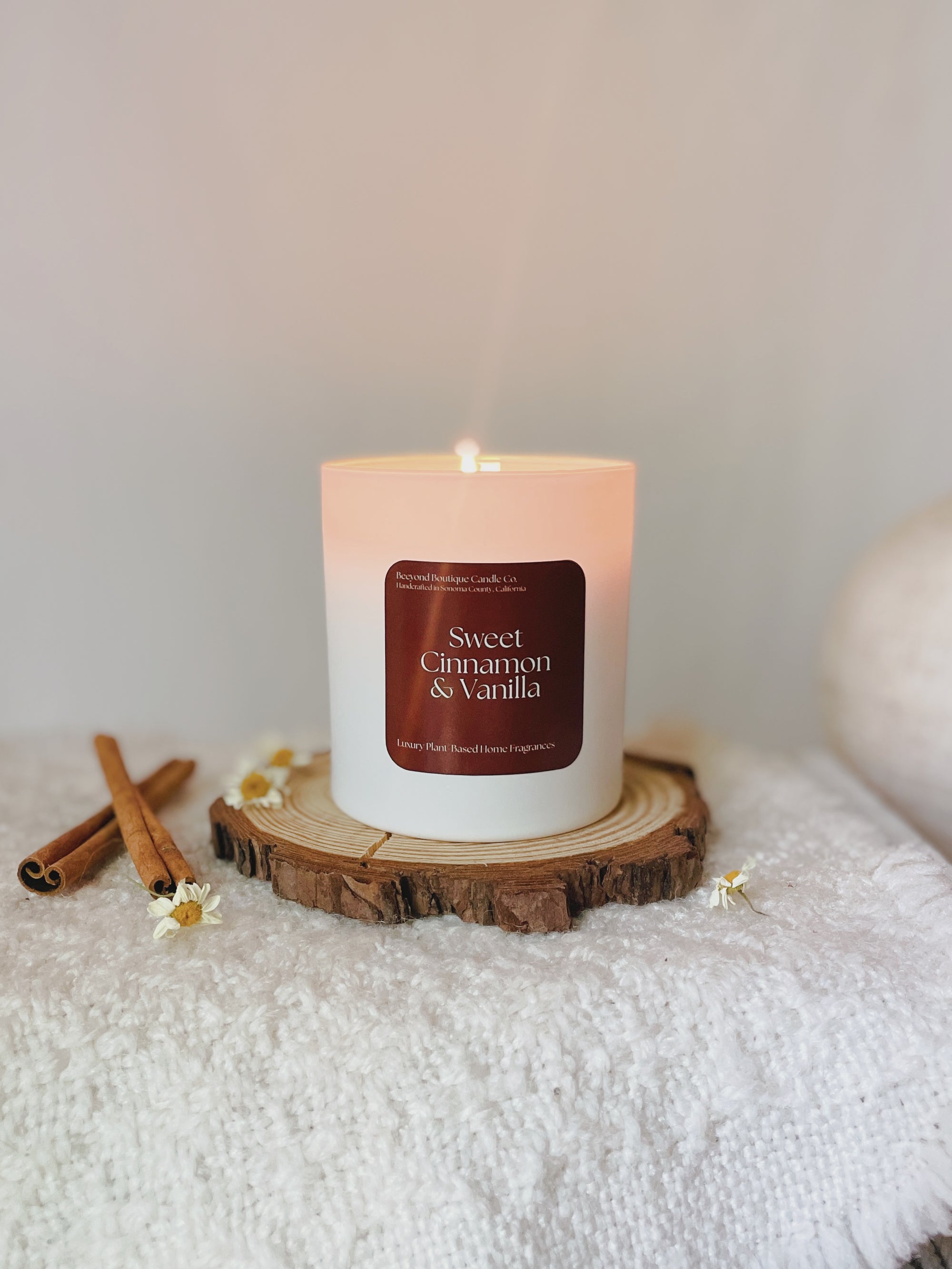 Sweet Cinnamon & Vanilla Seasonal Soy Candle