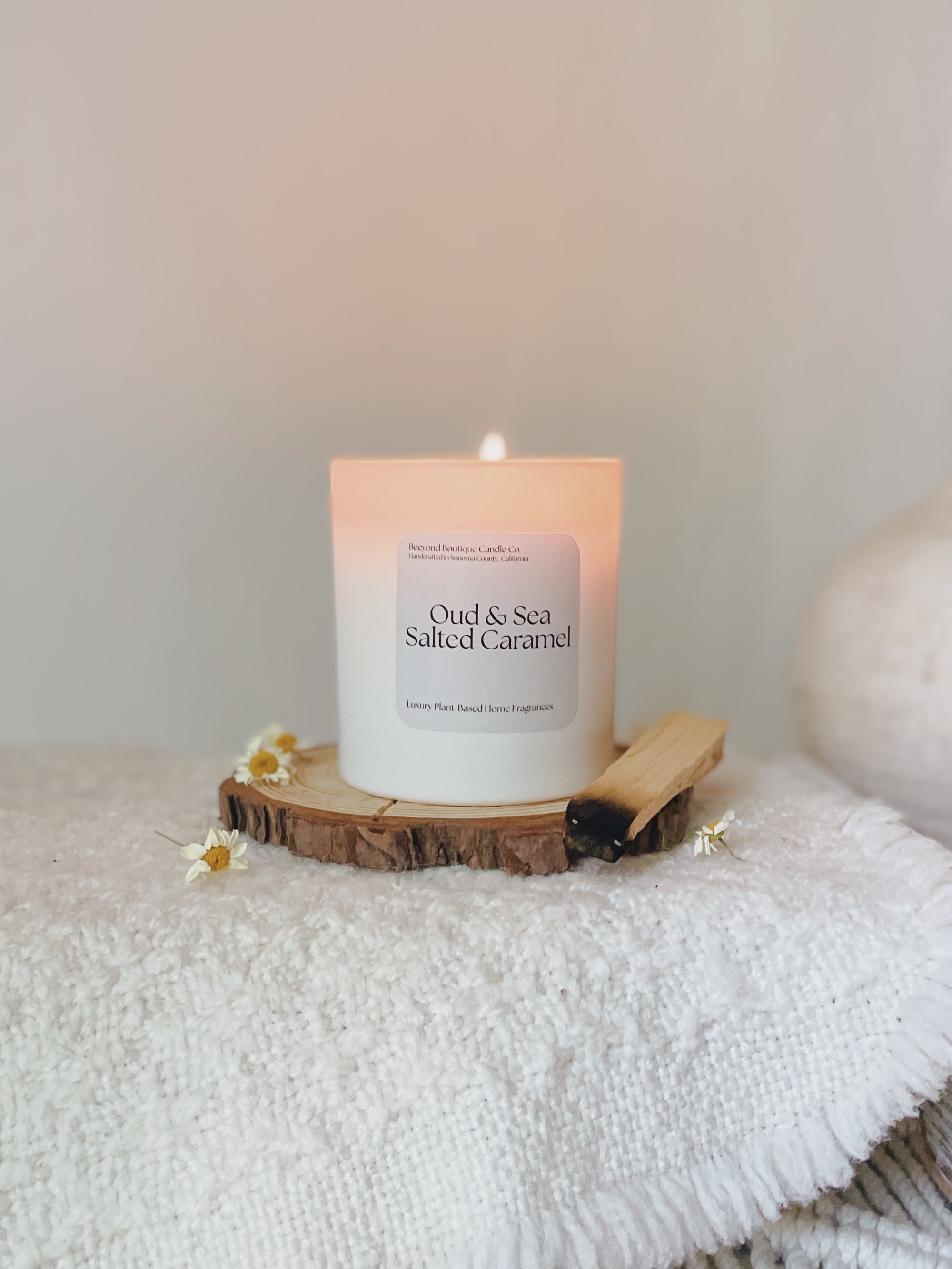Oud & Sea Salted Caramel Seasonal Soy Candle