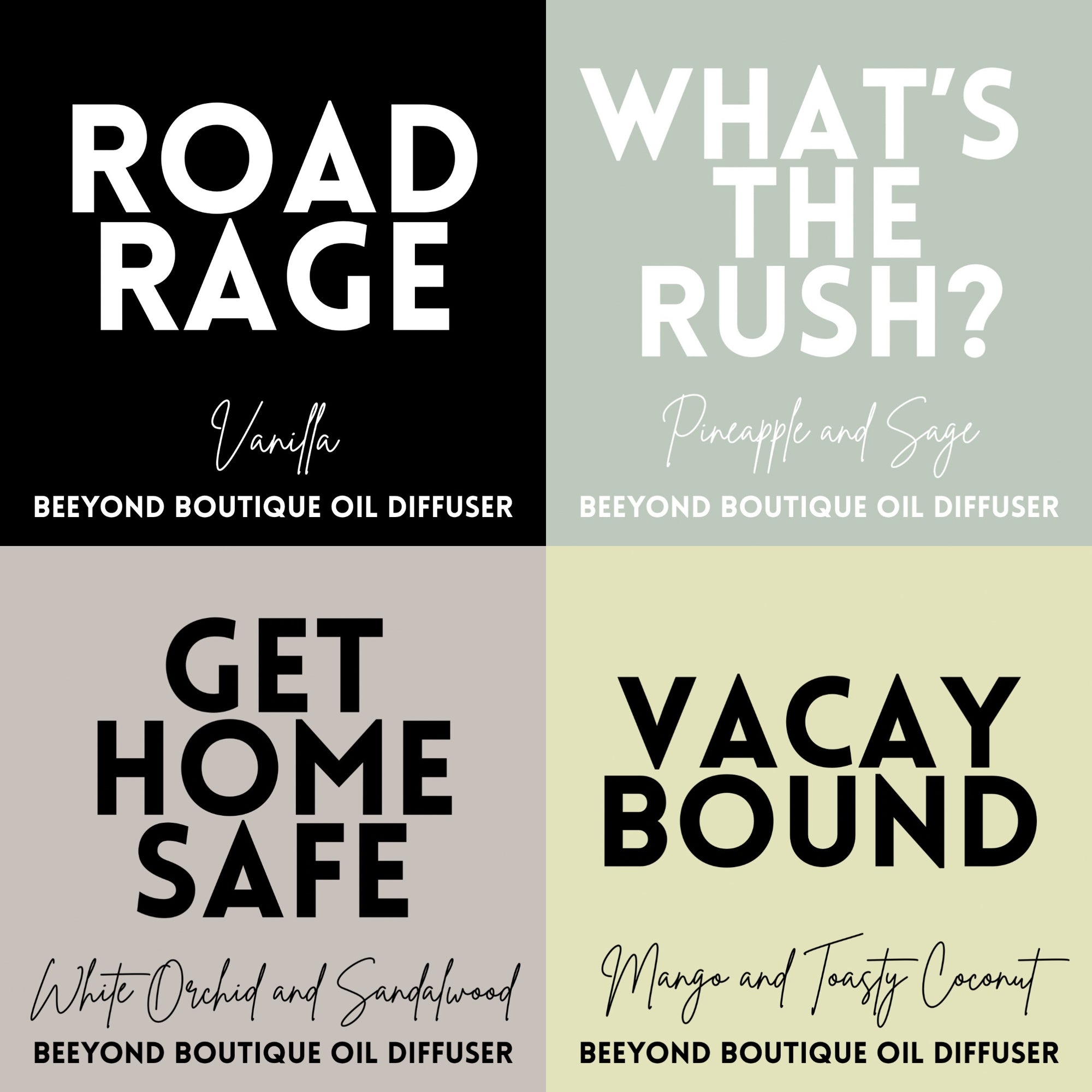 Natural Car Freshener Oil Diffuser Set