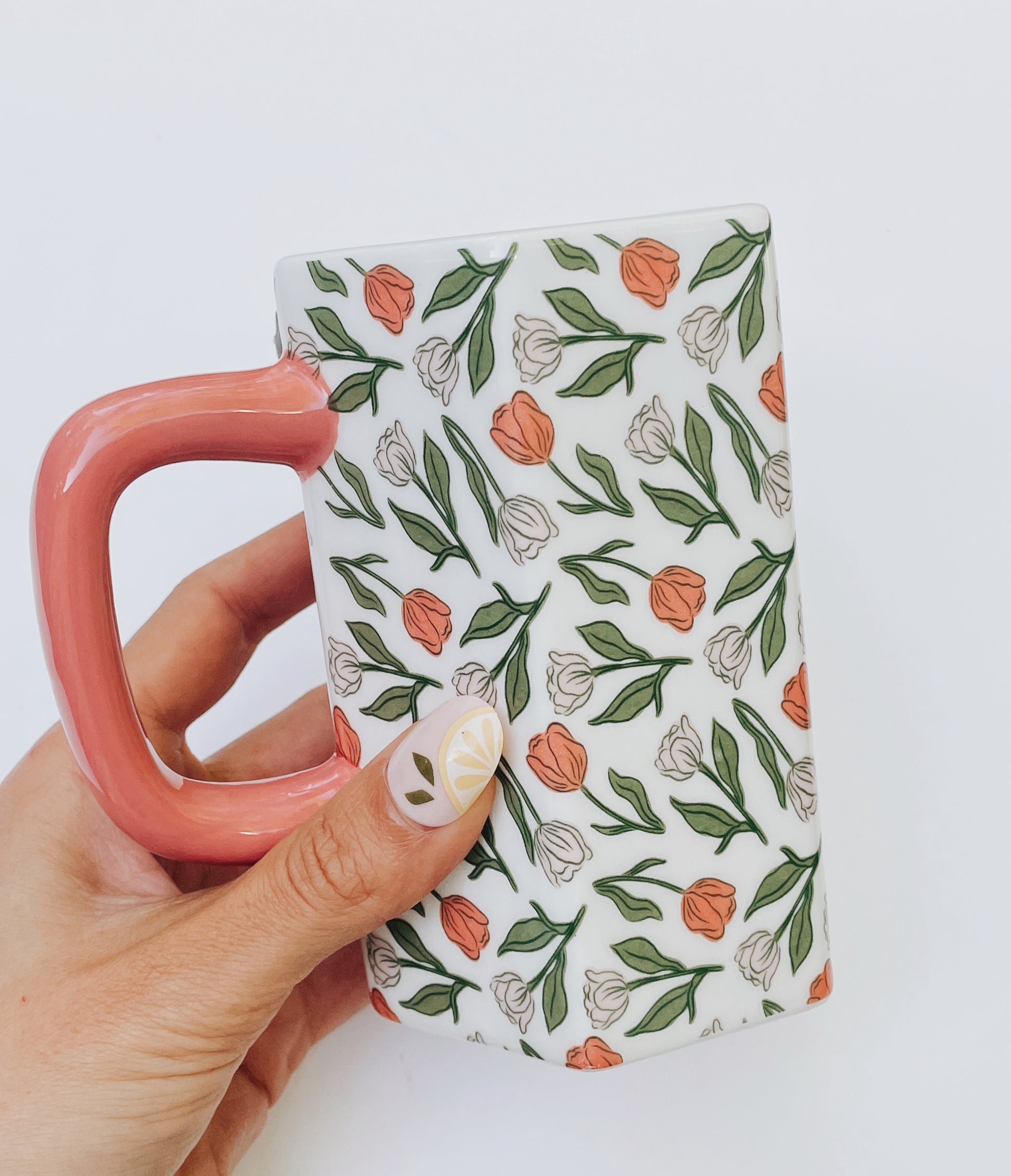 Unwind Scented Floral Coffee Mug & Crystal Soy Candle