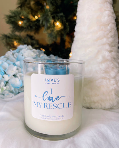 Love's Legacy X Beeyond "I Love My Rescue" 8 OZ. Soy Candle